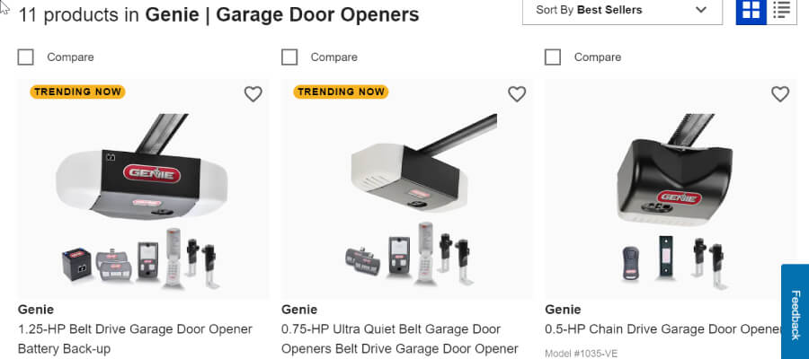 genie garage door opener machines for sale